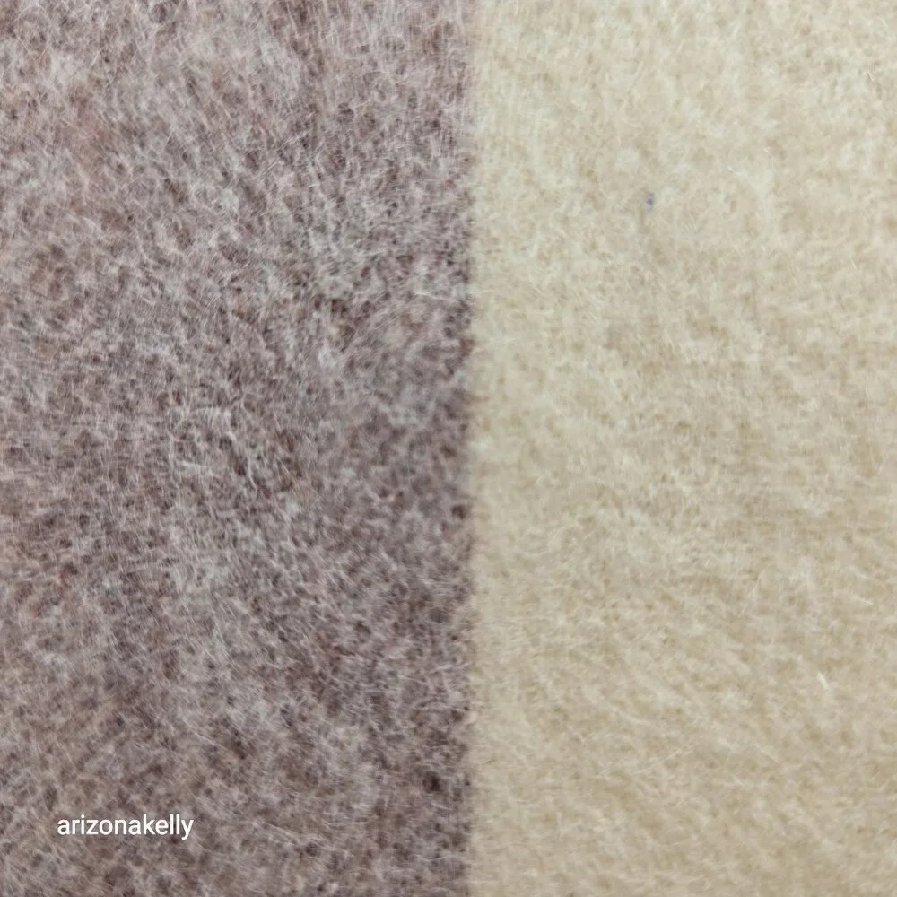Wool Scarf Neutral Colors Stripe